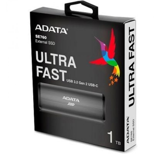 ADATA Накопичувач SSD USB 3.2 512GB ADATA (ASE760-512GU32G2-CTI)