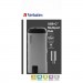 Verbatim Концентратор Verbatim USB-C to U3.1G1/U3.0/HDMI/SD/mSD/RJ45 (49142)