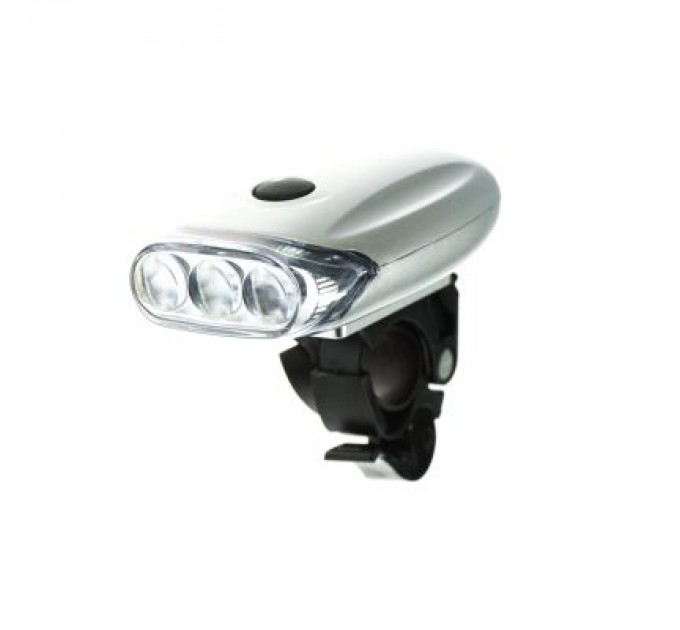 Good Bike Передня велофара Good Bike PANCAKE 3 LED Metallic (94312M-IS)