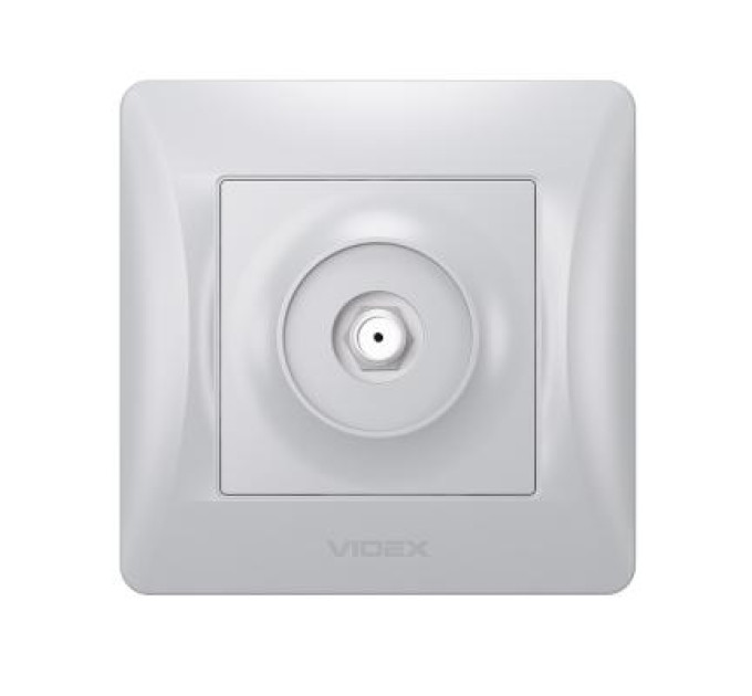 Videx ТВ розетка Videx BINERA SAT одинарна супутникова срібні (VF-BNSK1SATE-SS)