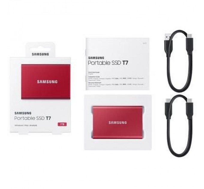 Samsung Накопичувач SSD USB 3.2 1TB T7 Samsung (MU-PC1T0R/WW)