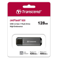 USB флеш накопичувач Transcend 128GB JetFlash 920 Black USB 3.2 (TS128GJF920)