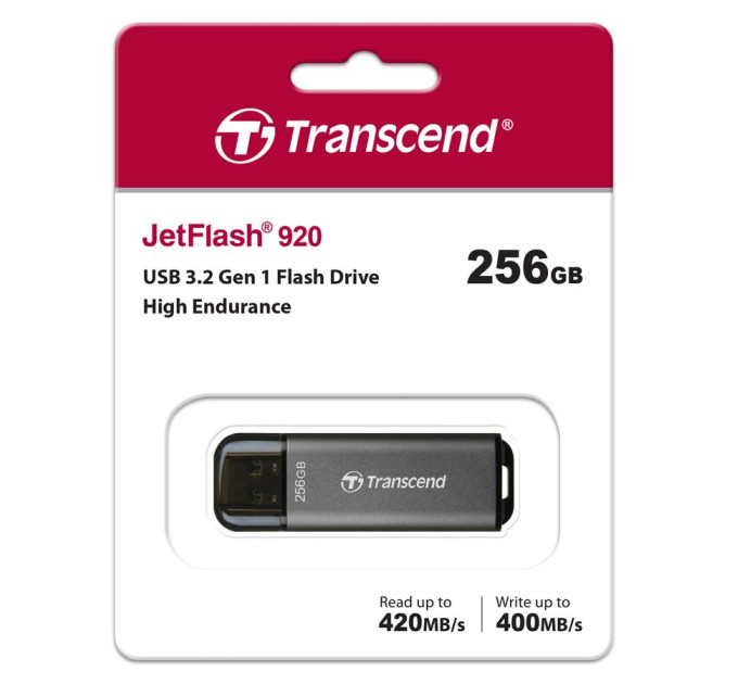 Transcend USB флеш накопичувач Transcend 256GB JetFlash 920 Black USB 3.2 (TS256GJF920)