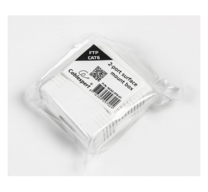 Cablexpert Комп'ютерна розетка Cablexpert RJ45x2 FTP, cat.6 (NCAC-2F6-01)