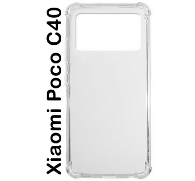 BeCover Чохол до мобільного телефона BeCover Anti-Shock Poco C40 Clear (707890)