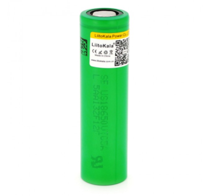 Liitokala Акумулятор 18650 2600mAh (2450-2650mah), 3.7V (2.75-4.2V), green, PVC BOX Liitokala (Lii-VTC5)