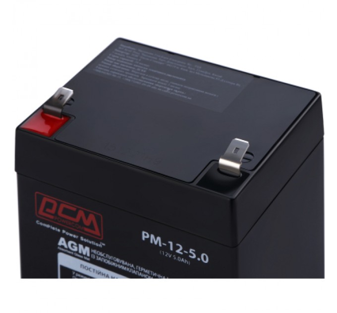 Powercom Батарея до ДБЖ Powercom PM-12-5.0, 12V 5Ah (PM-12-5.0)
