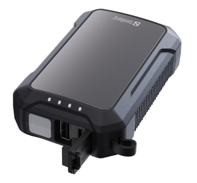 Sandberg Батарея універсальна Sandberg 10000mAh, Hand Warmer, flashlight 1W, USB-C/USB-A 2A/5V (420-65)