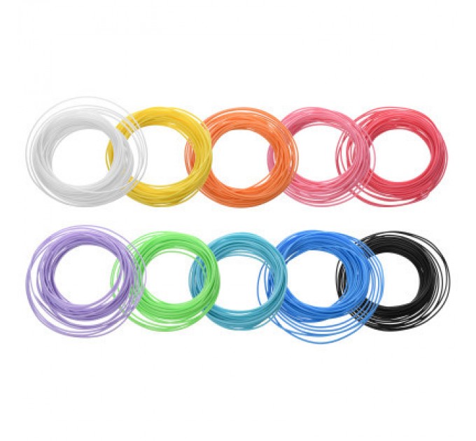 2E 3D Printing Стрижень для 3D-ручки 2E 3D Printing Набір ниток для 3D ручки 1.75 мм PCL (10 кол х 10м) (2E-L-BH010)