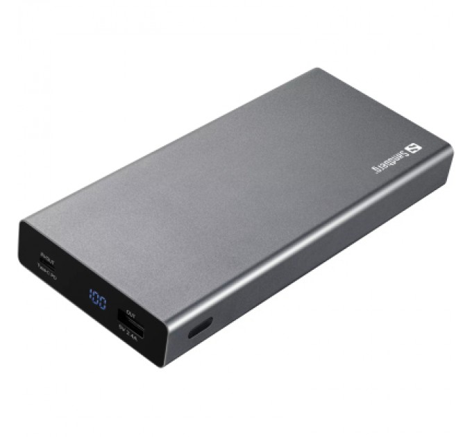 Sandberg Батарея універсальна Sandberg 20000mAh, PD/88W+12W, USB-C, USB-A output: 5V/2.4A (12W max) (420-52)