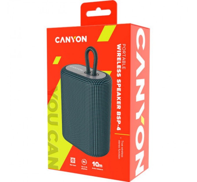 Canyon Акустична система Canyon BSP-4 Bluetooth Dark Grey (CNE-CBTSP4DG)
