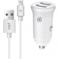 Piko Зарядний пристрій Piko CC-312 (2USB3,1A) + Lightning cable (1283126538810)