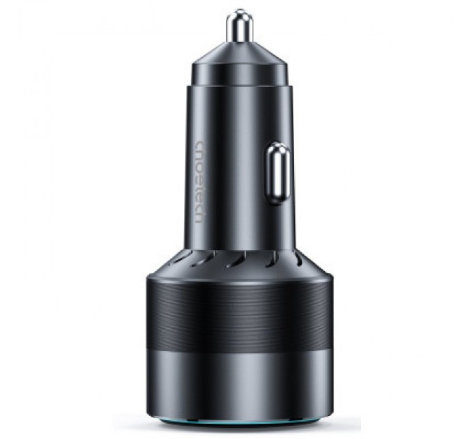 Choetech Зарядний пристрій Choetech car 2хUSB-C+USB-A 130W QC3.0/PD/PPS black (TC0011-BK)