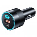 Choetech Зарядний пристрій Choetech car 2хUSB-C+USB-A 130W QC3.0/PD/PPS black (TC0011-BK)