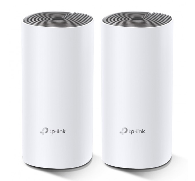 TP-Link WiFi Mesh система TP-Link Deco E4(2-pack) (AC1200, 2xFE WAN/LAN, MESH, 2 антенны, 2-pack)