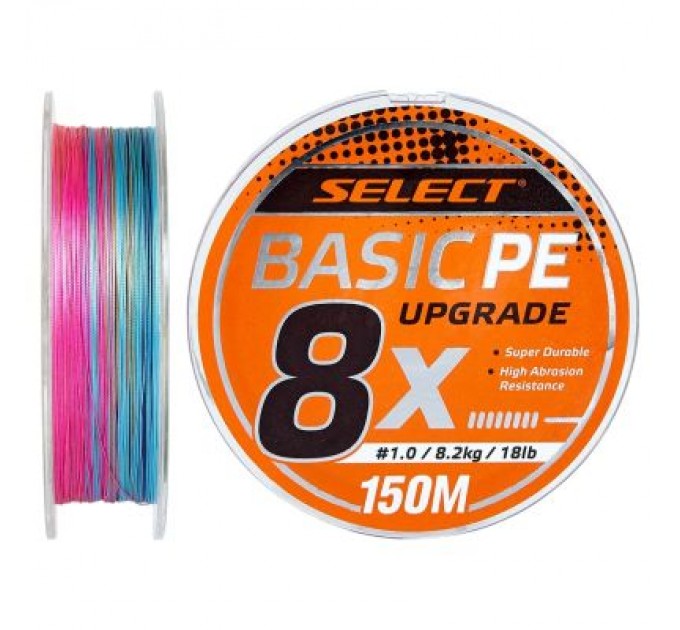 Select Шнур Select Basic PE 8x 150m Multi Color 1.2/0.16mm 20lb/9.3kg (1870.31.45)