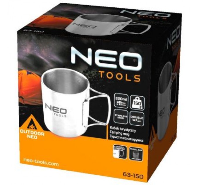 Neo Tools Чашка туристична Neo Tools 320 мл (63-150)