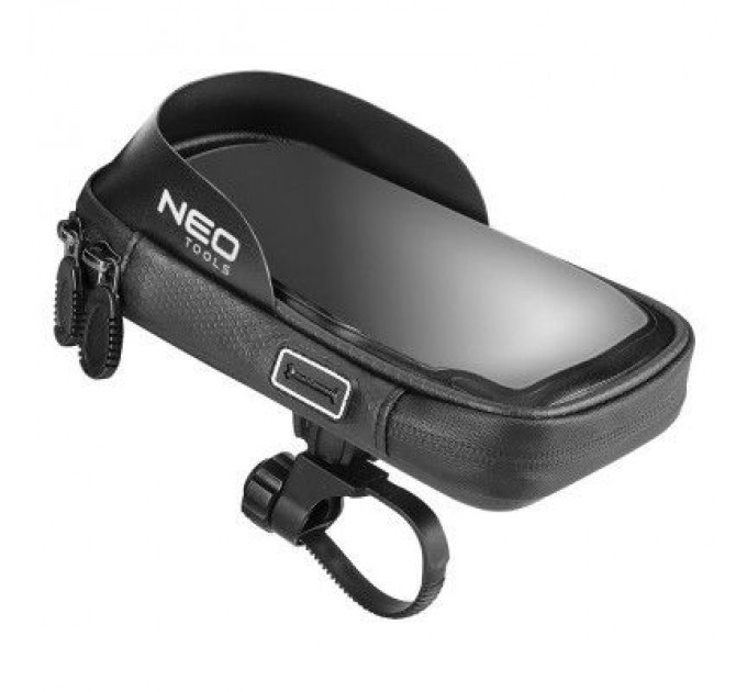 Neo Tools Велосумка на кермо Neo Tools з тримачем для смартфона до 6" Black (91-001)