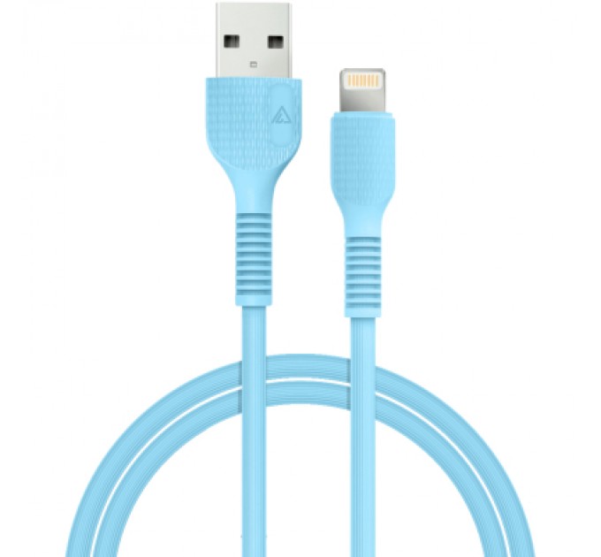 ACCLAB Дата кабель USB 2.0 AM to Lightning 1.2m AL-CBCOLOR-L1BL Blue ACCLAB (1283126518188)