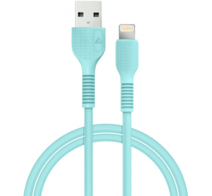 ACCLAB Дата кабель USB 2.0 AM to Lightning 1.2m AL-CBCOLOR-L1MT Mint ACCLAB (1283126518195)
