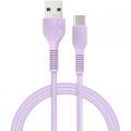 ACCLAB Дата кабель USB 2.0 AM to Lightning 1.2m AL-CBCOLOR-L1PP Purple ACCLAB (1283126518218)