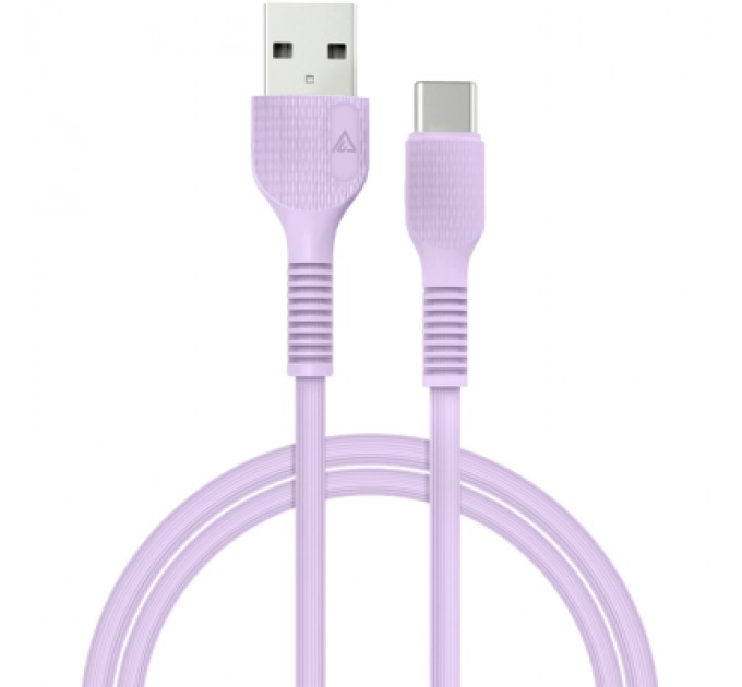 ACCLAB Дата кабель USB 2.0 AM to Lightning 1.2m AL-CBCOLOR-L1PP Purple ACCLAB (1283126518218)