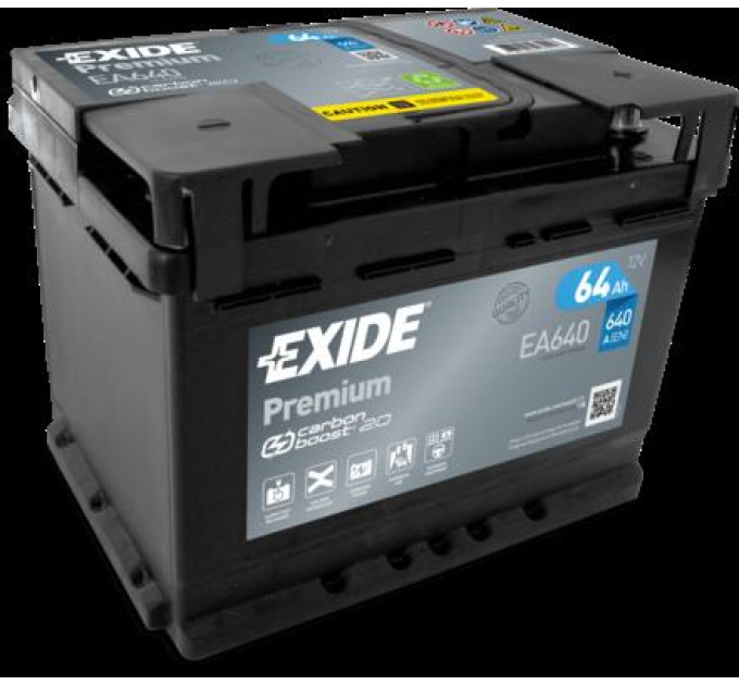 EXIDE Акумулятор автомобільний EXIDE PREMIUM 64A (EA640)