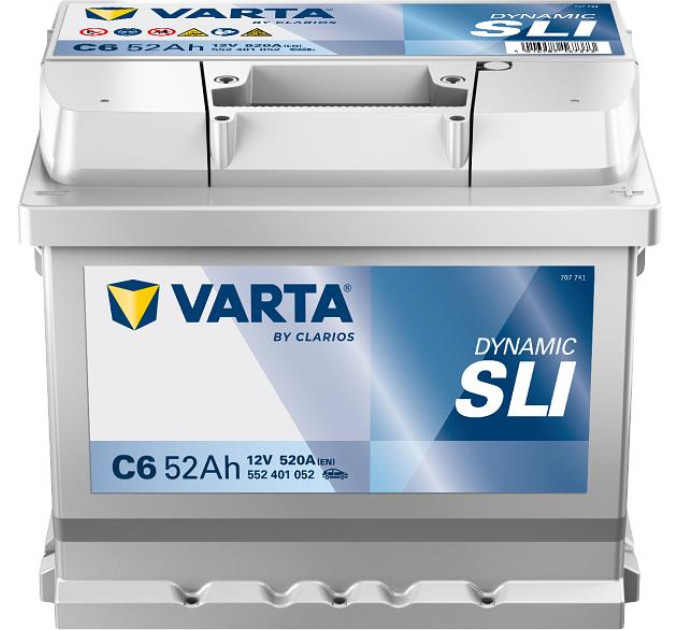 Varta Акумулятор автомобільний Varta Silver Dynamic 52Аh (552401052)