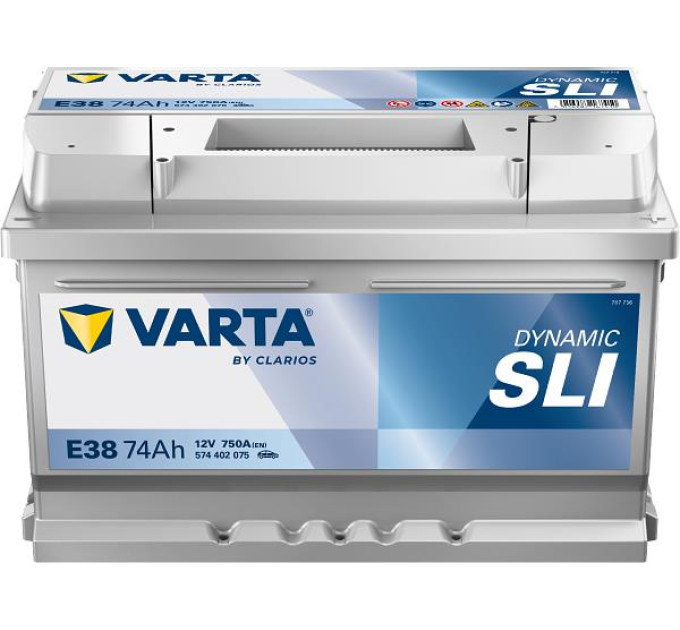 Varta Акумулятор автомобільний Varta Silver Dynamic 74Аh (574402075)