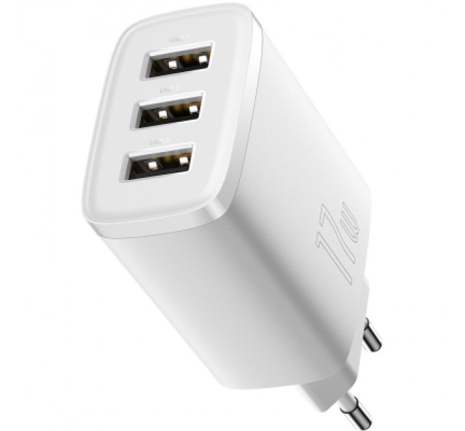Baseus Зарядний пристрій Baseus White (CCXJ020102)