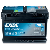 Акумулятор автомобільний EXIDE 70A (EL700)