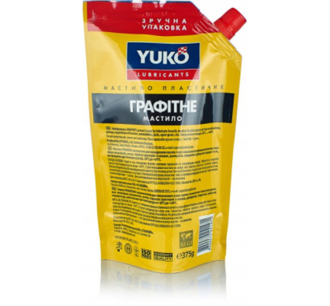 Yuko Мастило автомобільне Yuko графітне дой-пак зі штуцером, 375г (4820070241471)