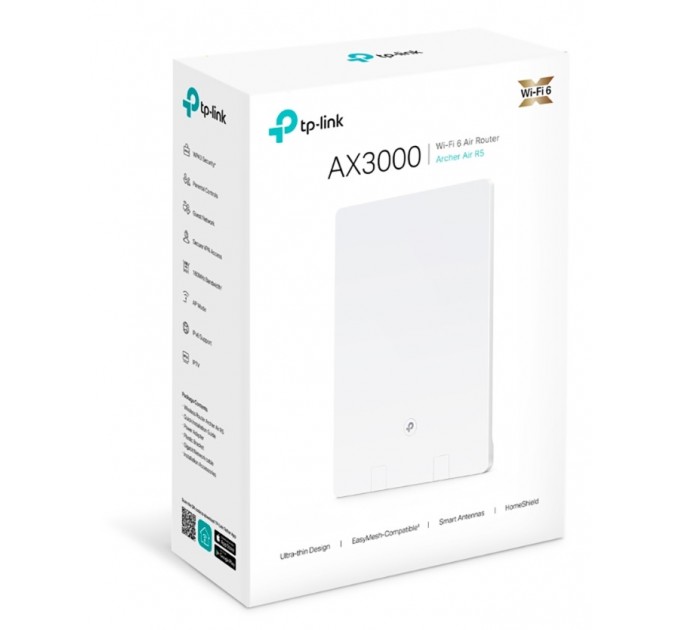 TP-Link Беспроводной маршрутизатор TP-Link Archer Air R5 (AX3000, 1xGE WAN, 1xGE LAN, EasyMesh)