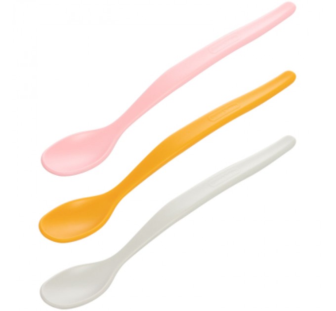 Canpol babies Набір дитячого посуду Canpol babies Перші ложечки для годування 3 шт рожеві (31/419_pin)