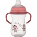 Canpol babies Поїльник-непроливайка Canpol babies Bonjour Paris з силіконовим носиком FirstCup 250 мл Рожева (56/613_pin)