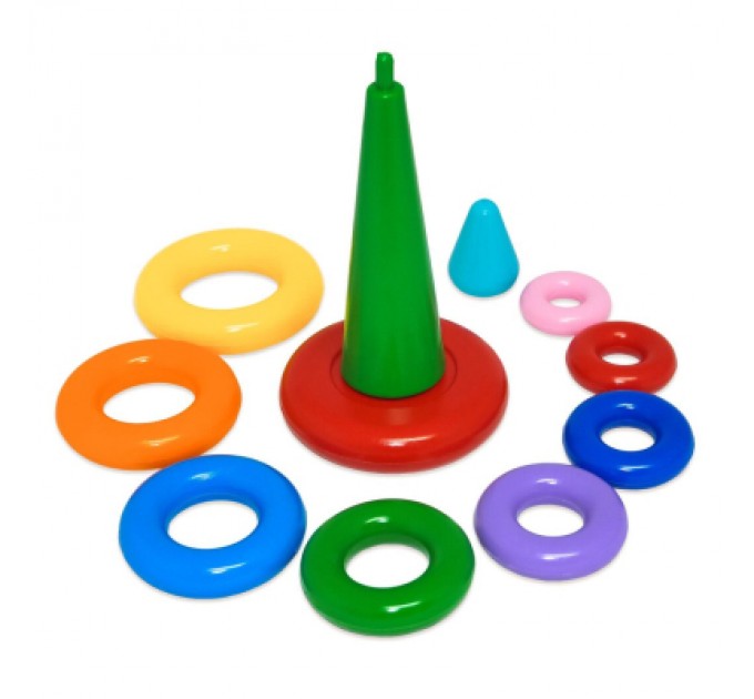 Tigres Розвиваюча іграшка Tigres Пірамідка ЛЮКС в коробці (39372)