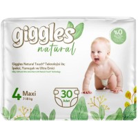 Підгузки Giggles Natural 4 Maxi 7-18 кг 30 шт (8680131206407)