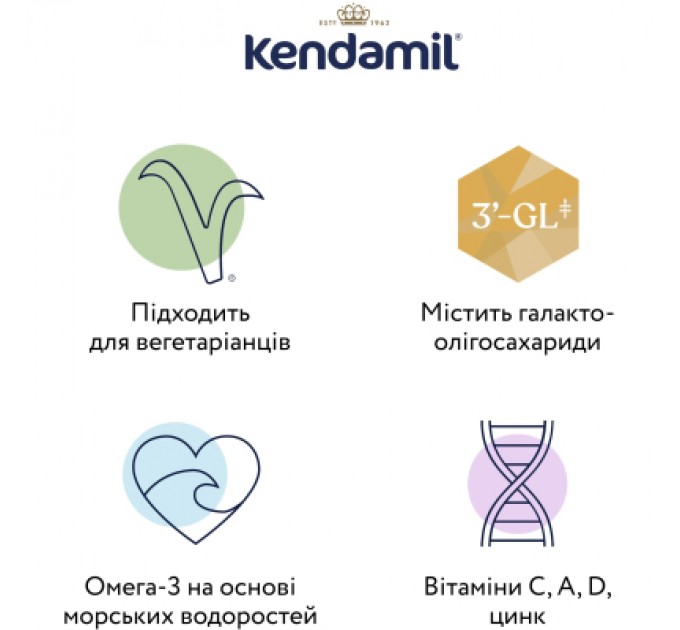 Kendamil Дитяча суміш Kendamil Goat 2 на козячому молоці 6-12 місяців 800 г (92000099)