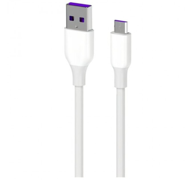 2E Дата кабель USB 2.0 AM to Micro 5P 1.0m Glow white 2E (2E-CCAM-WH_)