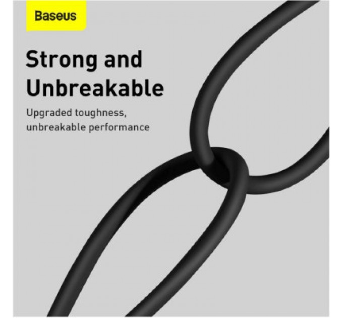 Baseus Дата кабель USB 2.0 AM to Lightning 1.0m 2.4A Superior Series Black Baseus (CALYS-A01)
