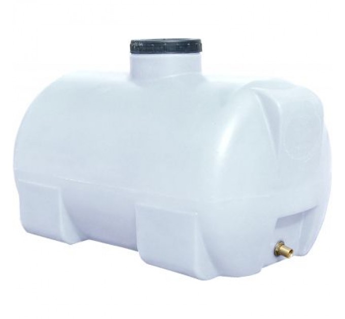 Пласт Бак Ємність для води Пласт Бак горизонтальна харчова 85 л біла (169)