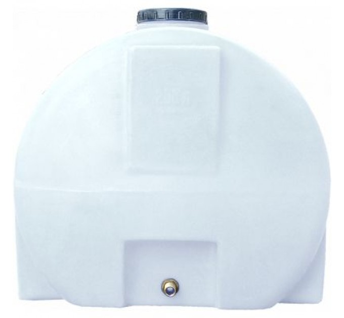 Пласт Бак Ємність для води Пласт Бак горизонтальна харчова 200 л біла (2106)