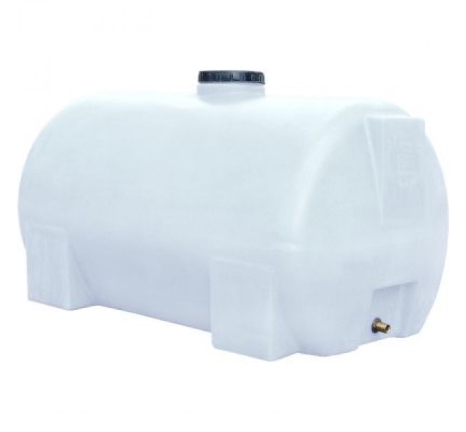 Пласт Бак Ємність для води Пласт Бак горизонтальна харчова 200 л біла (2106)