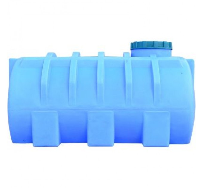 Пласт Бак Ємність для води Пласт Бак горизонтальна харчова 750 л синя (12466)