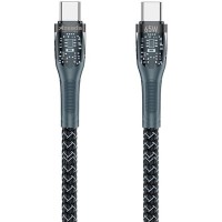 Дата кабель USB-C to USB-C 1.3m Lotto PD-B89CC Black Proda (PD-B89 (C-C)-BK)