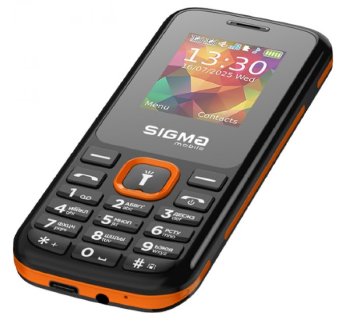 Sigma Мобільний телефон Sigma X-style 171 MINI Track Black-Orange (4827798813737)