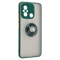 Чохол до мобільного телефона Armorstandart Frosted Matte Ring Xiaomi Redmi 12C Dark Green (ARM68371)