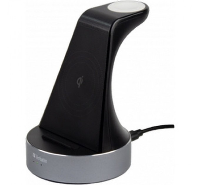 Verbatim Зарядний пристрій Verbatim 2in1 Apple Watch and iPhone Charging Stand (49555)