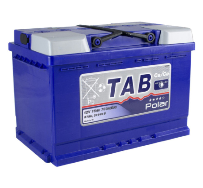 TAB Акумулятор автомобільний TAB 75 Ah/12V Polar Blue Euro (121 075)