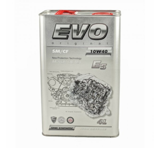 EVO Моторна олива EVO E5 10W-40 SM/CF 4L (E5 4L 10W-40)